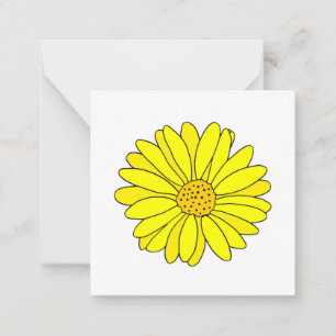 Yellow Daisy Note Card