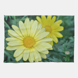 Yellow Daisy PhotoArt Kitchen Towel