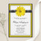 Yellow Daisy Polka Dots Bridal Shower Invitations