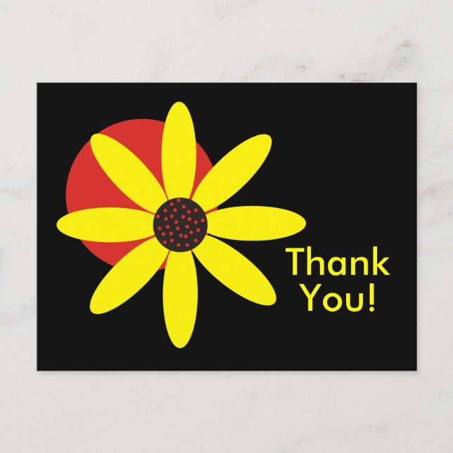 Yellow Daisy Postcard (Front)