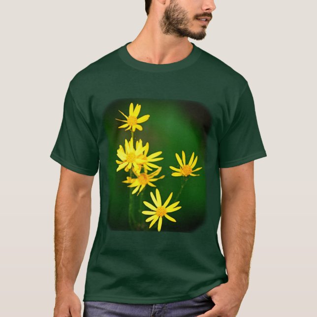 Yellow Daisy Wildflowers Floral Nature  T-Shirt (Front)