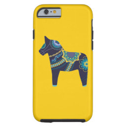 Yellow Dala Horse Tough iPhone 6 Case