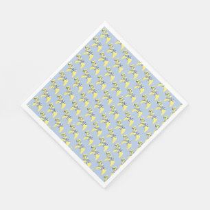 yellow dala horses napkins