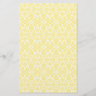 Yellow Damask Paper