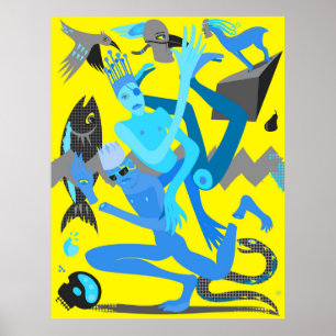 Yellow dance poster