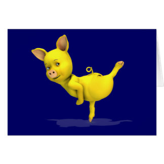 Yellow Dancing Pig