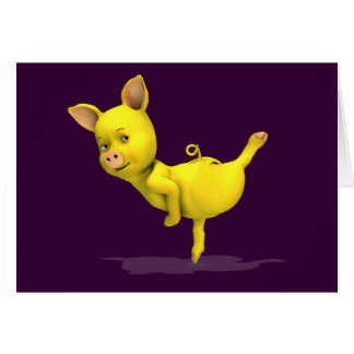 Yellow Dancing Pigs