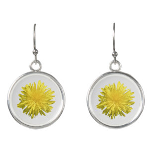 Yellow Dandelion Earrings