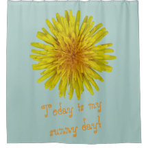 Yellow Dandelion Flower any Text on any Color