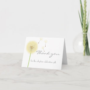 Yellow Dandelion Thank You Card