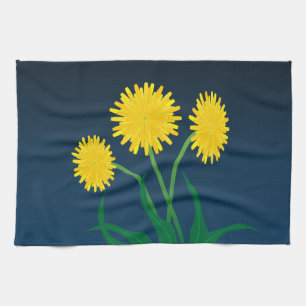 Yellow Dandelions Kitchen Towel