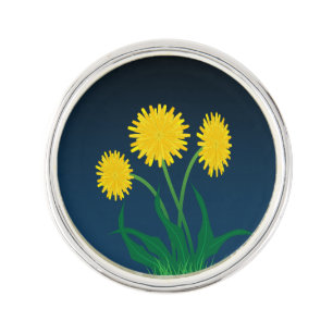 Yellow Dandelions Lapel Pin