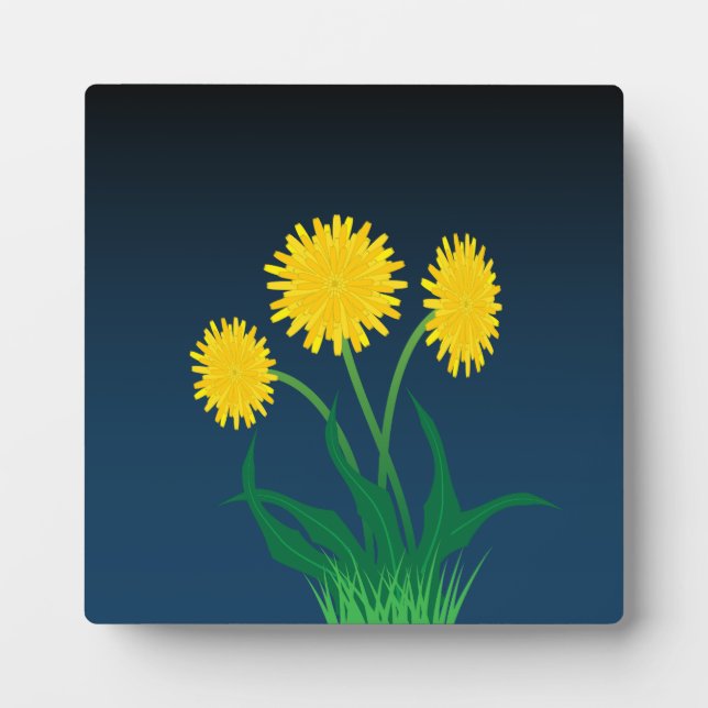 Yellow Dandelions Plaque (Front)