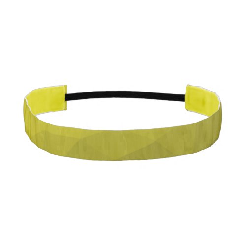 Yellow dark ombre gradient geometric mesh pattern athletic headband