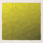 Yellow dark ombre gradient geometric mesh pattern scarf<br><div class="desc">Yellow gold ombre gradient geometric mesh pattern. 
Triangle geometric mesh with light dark yellow golden ombre gradient design.</div>