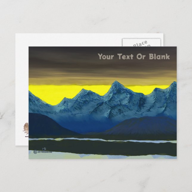 Yellow Dawn North Postcard (Front/Back)