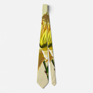 Yellow Day Lily Neck Tie