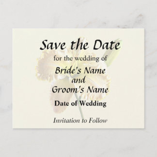 Yellow Day Lily Wedding Supplies Announcement Postcard