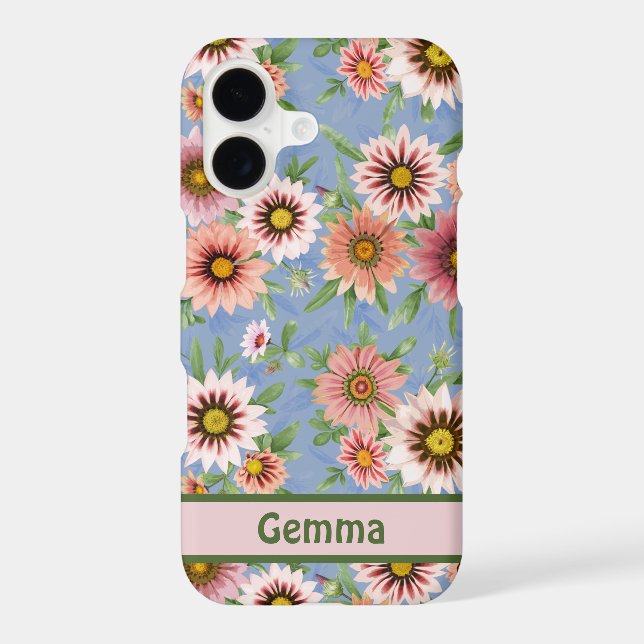 Yellow Daylilies Botanical Art Personalized iPhone Case (Back)