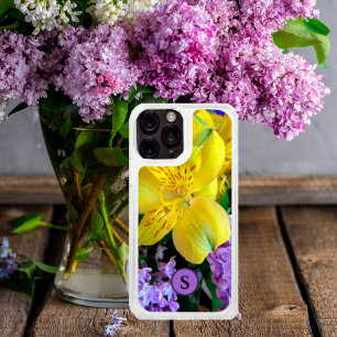 Yellow Daylilies & Purple Lilac Flowers iPhone 16 Case