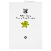 Yellow Daylily Coordinating Items Cards (Back)