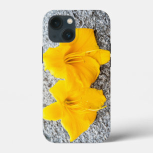 yellow daylily flowers in full bloom  iPhone 13 mini case