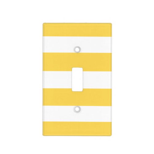 Yellow Deckchair Stripes Light Switch Cover