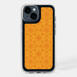 Yellow Decorative mandala art geometric Pattern Speck iPhone 14 Case