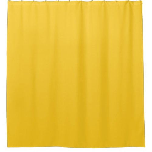 Yellow deep rich saturated solid sunshine shower curtain