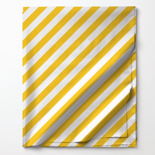 Yellow Diagonal Stripes Pattern Fabric