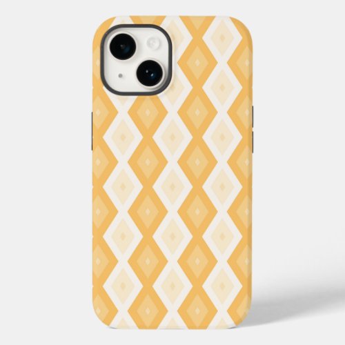 Yellow diamond pattern Case_Mate iPhone 14 case