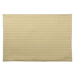 Yellow diamonds cloth placemat