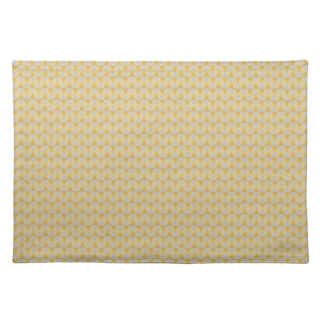 Yellow diamonds cloth placemat (Front)