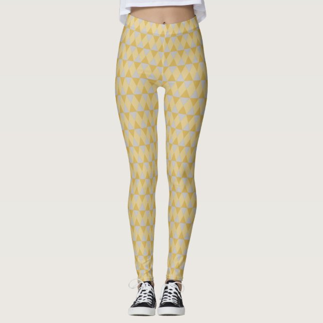 Yellow diamonds leggings (Front)