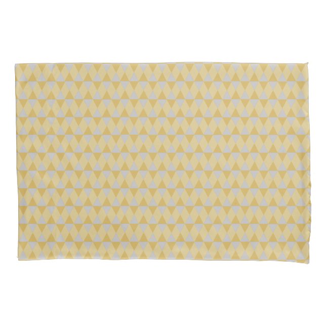 Yellow diamonds pillow case (Front)