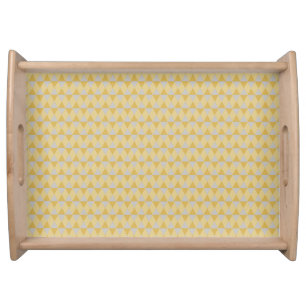 Yellow diamonds serving tray