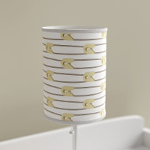 Yellow Diaper Pins Modern Nursery Lamp Shade