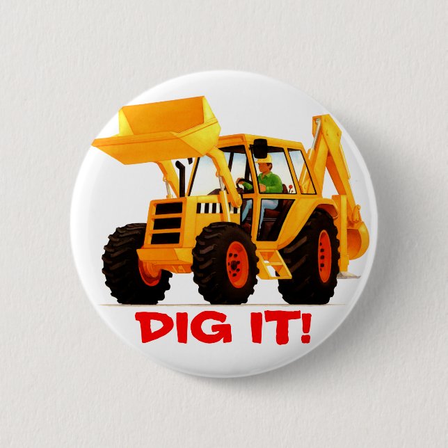 Yellow Digger Button (Front)