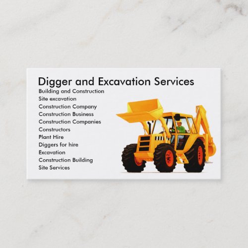 Yellow Digger Business Card