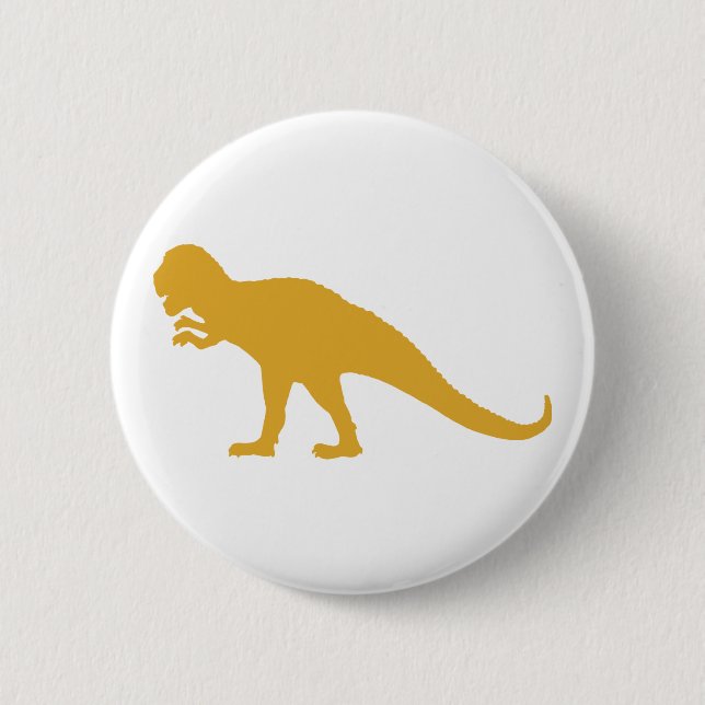 Yellow Dinosaur Button (Front)