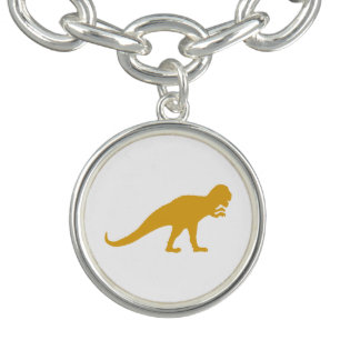 Yellow Dinosaur Charm Bracelet