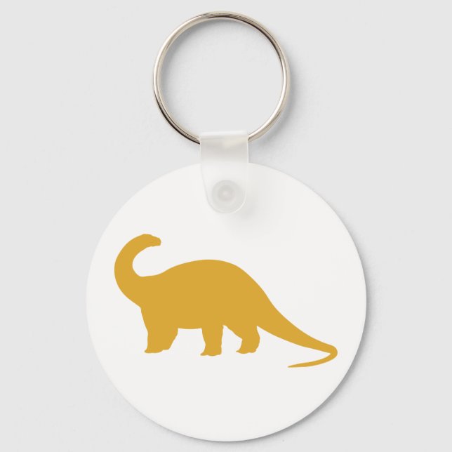 Yellow Dinosaur Keychain (Front)