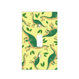 Yellow Dinosaur Light Switch Cover