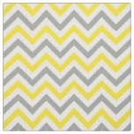 Yellow, Dk Gray, White LG Chevron ZigZag Sz6 Fabric