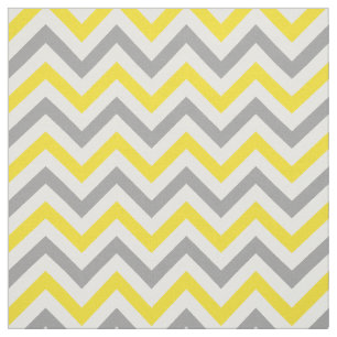 Yellow, Dk Gray, White LG Chevron ZigZag Sz6 Fabric
