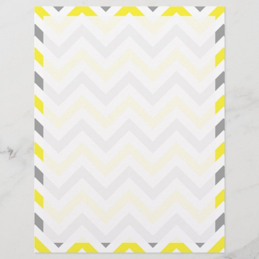 Yellow, Dk Gray Wht Large Chevron ZigZag Pattern (Front)