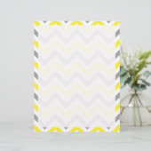 Yellow, Dk Gray Wht Large Chevron ZigZag Pattern (Standing Front)