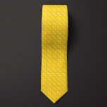 Yellow DNA Double Helix Pattern  Neck Tie<br><div class="desc">Elegant "striped" pattern of DNA Double Helices make this necktie a unique fashion accessory for anyone,  but especially those fascinated with the science of genetics. Be sure to check out the matching socks featuring the same pattern.</div>