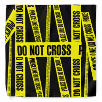 Yellow Do Not Cross Crime Scene Tape Danger Areas