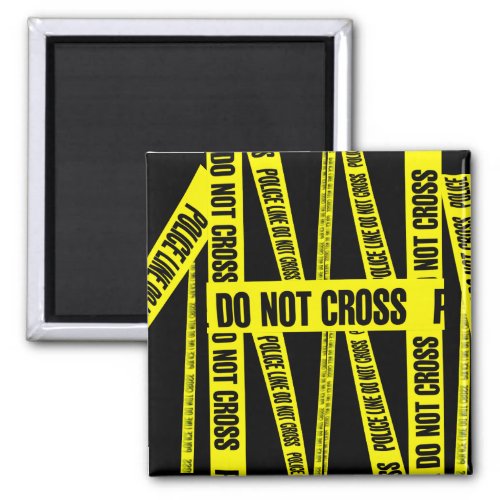 Yellow Do Not Cross Crime Scene Tape Danger Areas Magnet